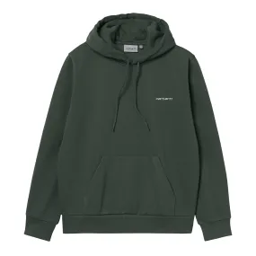 Carhartt WIP Green Hoodie with Script Embroidery